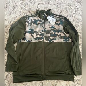 Adidas Men's Olive Camo Bomber Jacket